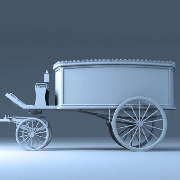 3d hearse - Hearse Set 3ds by QLEE