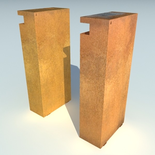 3d rusted dustbin - Rusted Dustbin... by ZERGEANT
