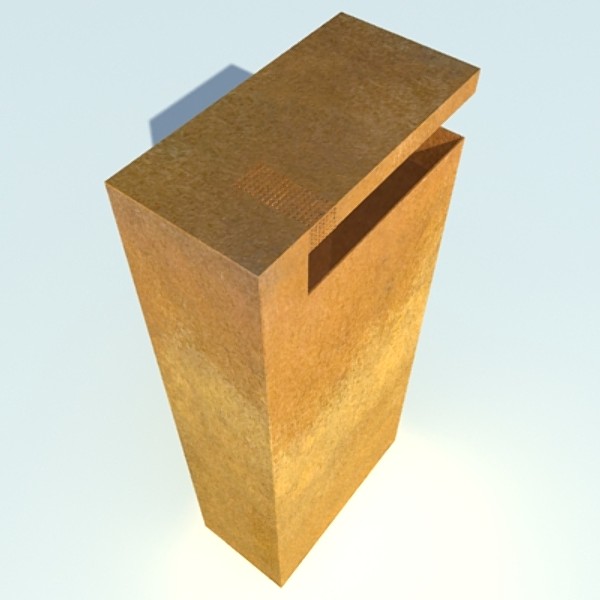 3d rusted dustbin - Rusted Dustbin... by ZERGEANT