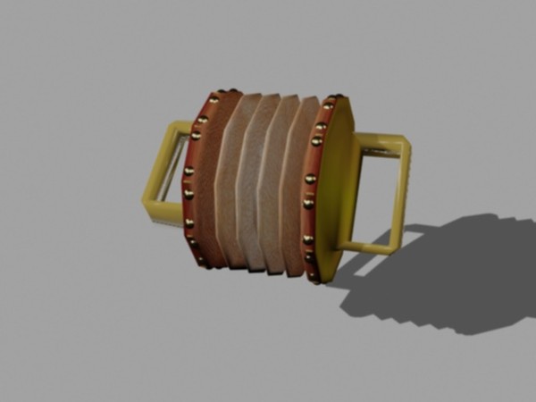 accordian concertina musical 3d 3ds - accordian.max by Animation Anchor Line