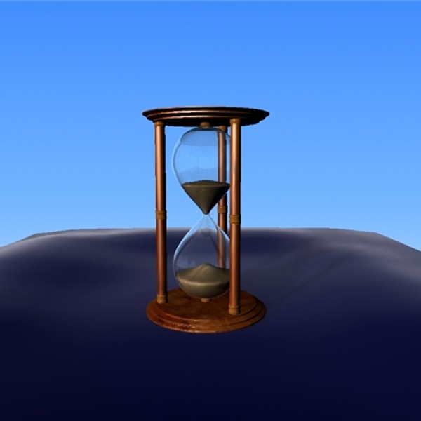 free max mode photorealistic hourglass - Photorealistic Hour glass by parkmike