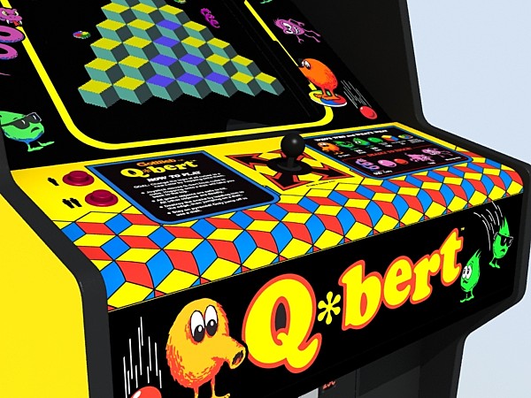 qbert arcade 3d model - qbert arcade by monkeyodoom