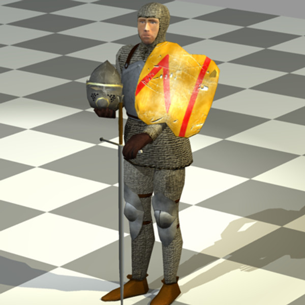 3d knight dueling piece - Dueling Knight by Sirren