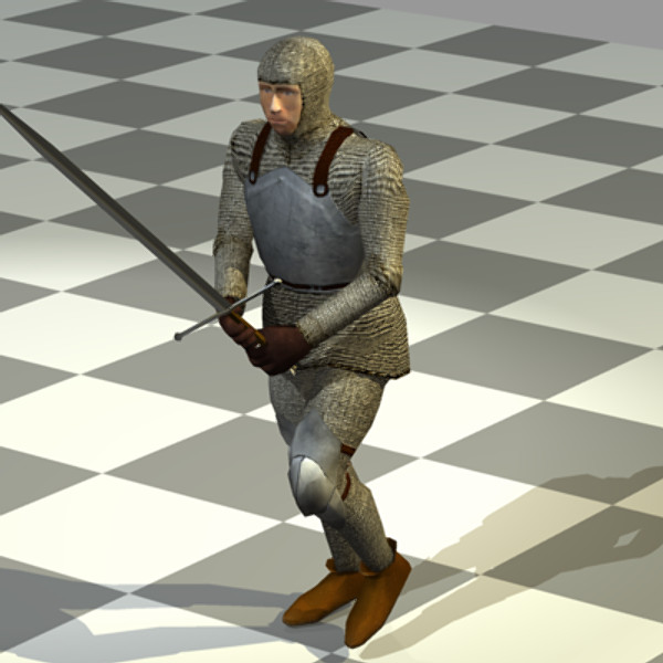 3d knight dueling piece - Dueling Knight by Sirren