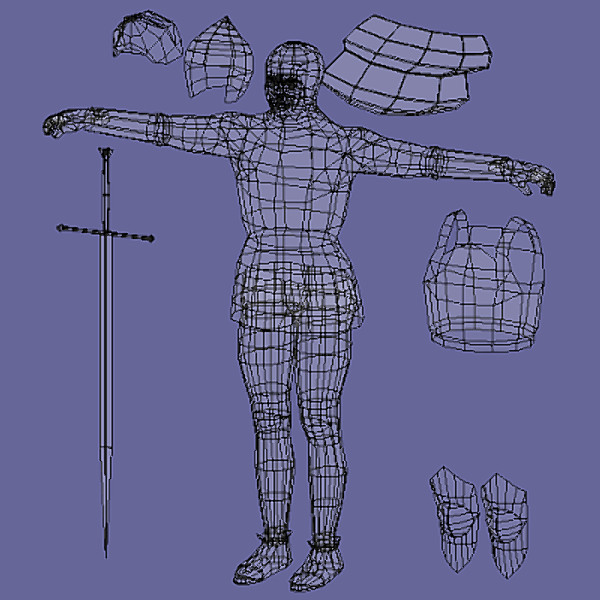3d knight dueling piece - Dueling Knight by Sirren
