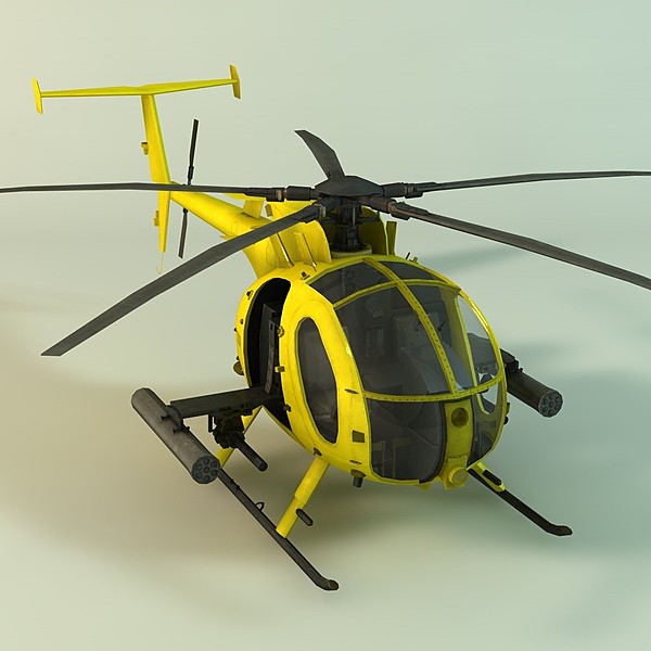 3d little bird hughes model - Hughes MH-6 Little Bird by TiRex3D