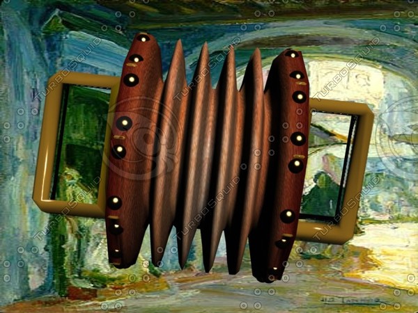 accordian concertina musical 3d 3ds - accordian.max by Animation Anchor Line