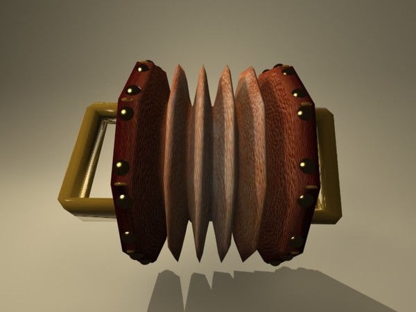 accordian concertina musical 3d 3ds - accordian.max by Animation Anchor Line