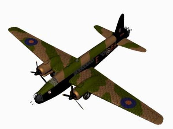 vickers wellington bomber 3d model - Vickers Wellington BX by pbratt