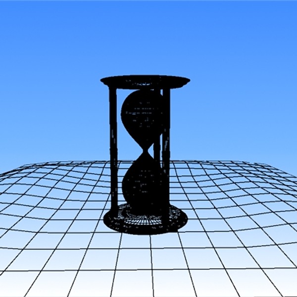 free max mode photorealistic hourglass - Photorealistic Hour glass by parkmike