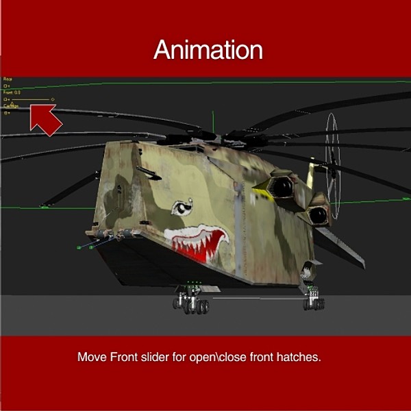 3d model cargo transport helicopter - Transport_helicopter.rar by Zigzain