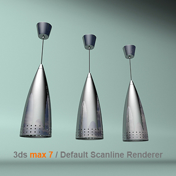 3d model modern lamp - pedant lamp by lajhar