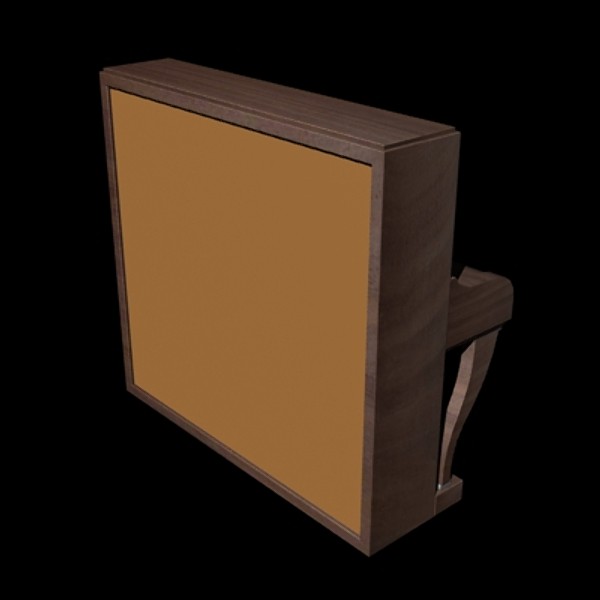 3d model gaveau upright piano - Gaveau Upright Piano by mostlysquare