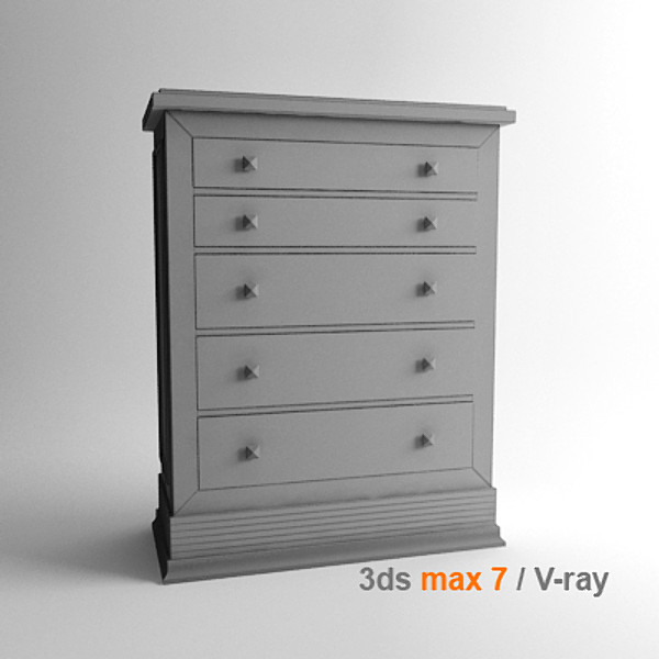 3ds design frank lloyd - Chest by lajhar