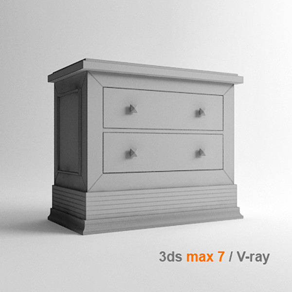 frank lloyd 3d max - Nightstand by lajhar