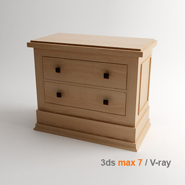 frank lloyd 3d max - Nightstand by lajhar