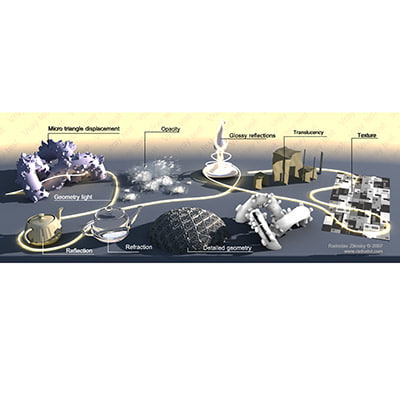 3d test benchmark scene model - VRAY test BENCHMARK scene by radoxist