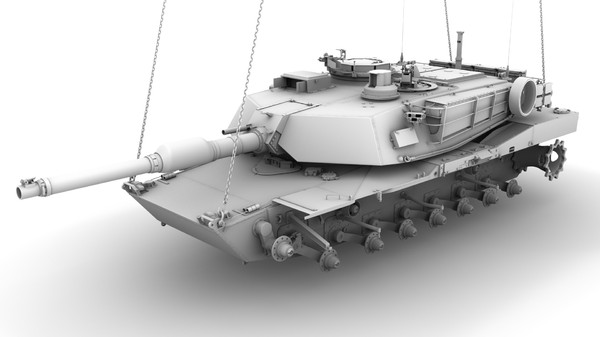 3d obj m1a2 sep abrams tank - M1A2 SEP Abrams tank by coresplendor
