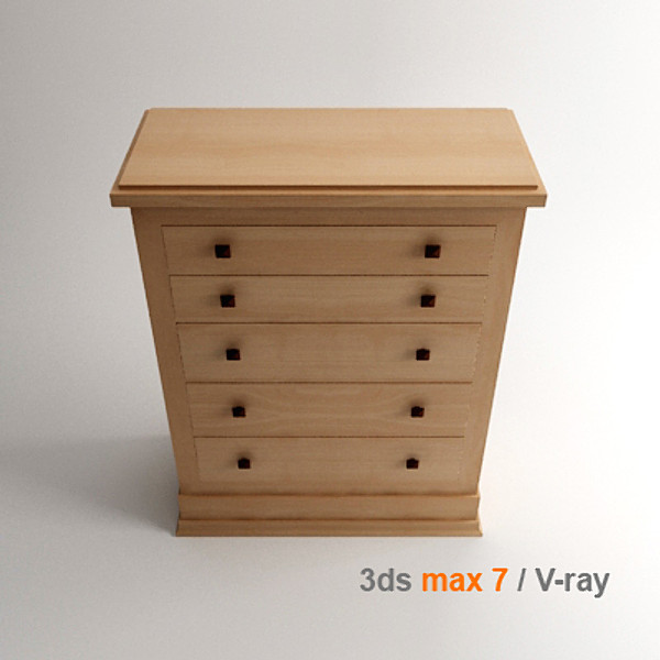 3ds design frank lloyd - Chest by lajhar
