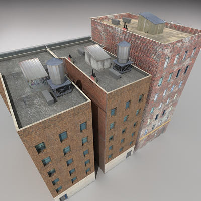 downtown building 2 3d model - Down Town Building 2 by Imagework
