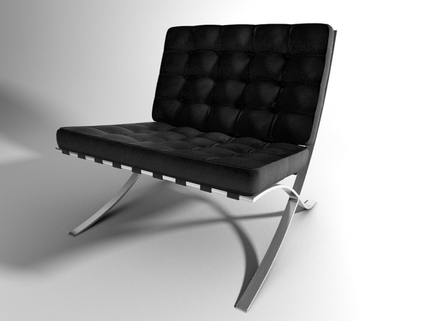 free 3ds mode barcelona chair - Barcelona Chair by Riffmaster