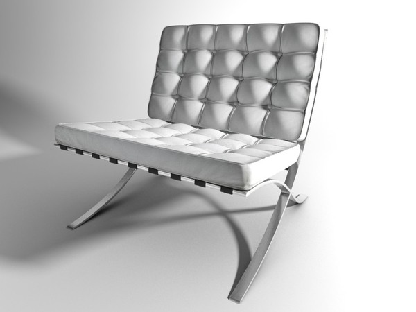 free 3ds mode barcelona chair - Barcelona Chair by Riffmaster