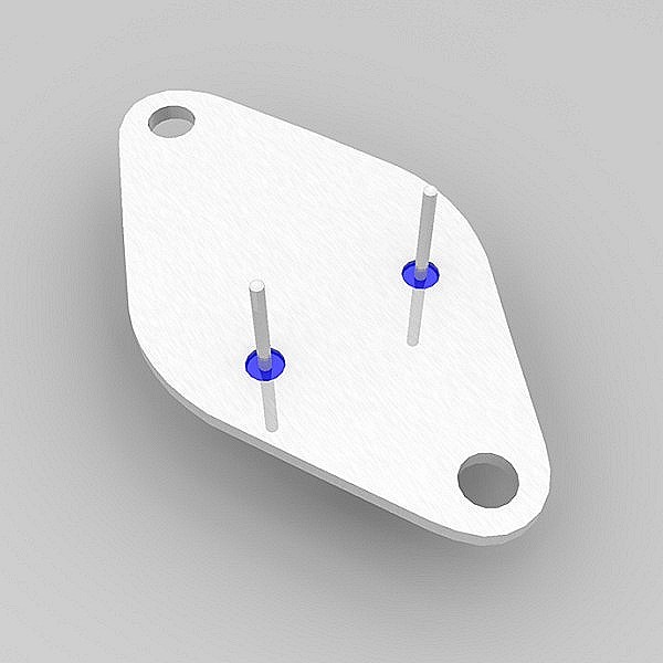 3d model low-poly 2n3055 transistor - 2N3055 transistor by petomavar