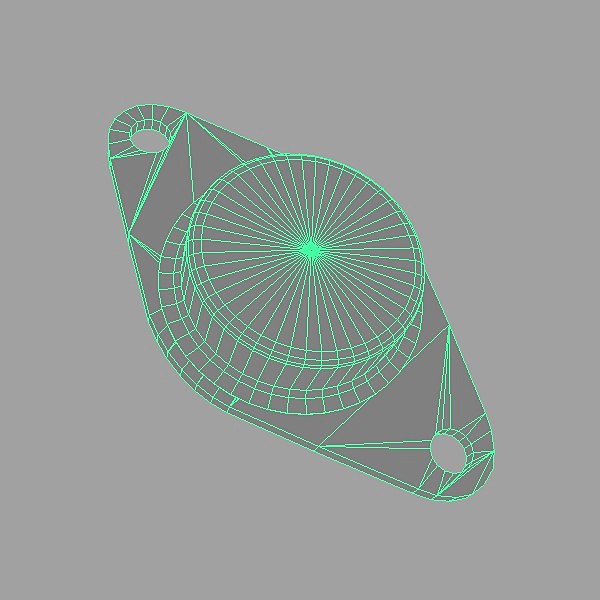 3d model low-poly 2n3055 transistor - 2N3055 transistor by petomavar