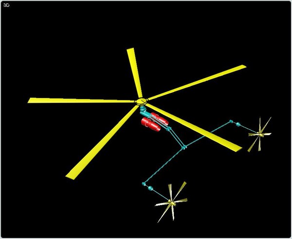 hybrid assembly concept 3d 3dm - Hybrid Helicopter Aircraft Assembly Model Concept by RodgerSaintJohn