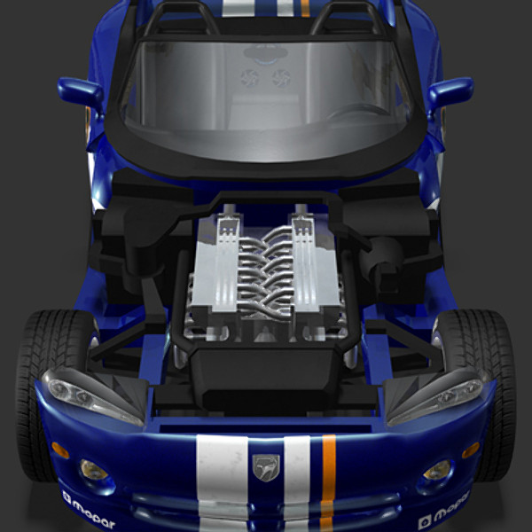 dodge viper rt 10 3ds - Dodge Viper RT10 Convertible by Gra_Gra_74