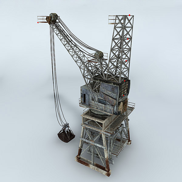 3d dock crane - Crane Dock 5 by NesAn Studio