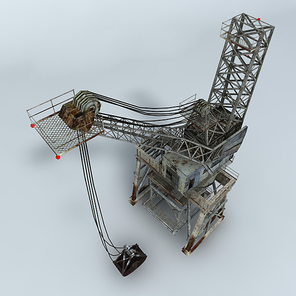 3d dock crane - Crane Dock 5 by NesAn Studio