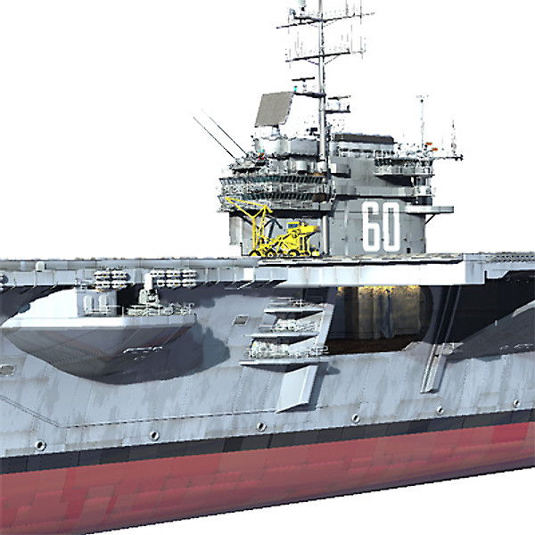 3d forrestal supercarrier uss model - CV60_Sara.zip by ptstudio