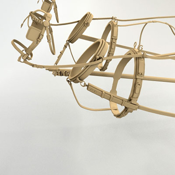 horse harness 3ds - Horse Harness by QLEE