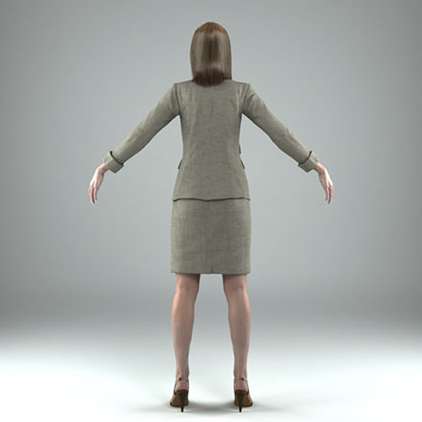 body rigged skin 3d model - BWom0006-HD2-CS... by axyzdesign