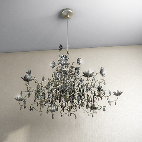 3ds max jewel chandelier hl15 black - Harco Loor Jewel Chandelier HL15 Black by RTEwork