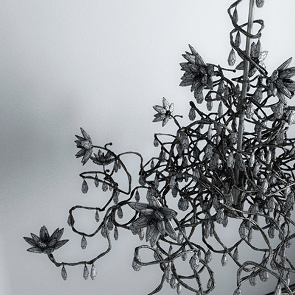 3ds max jewel chandelier hl15 black - Harco Loor Jewel Chandelier HL15 Black by RTEwork