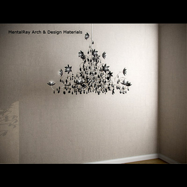 3ds max jewel chandelier hl15 black - Harco Loor Jewel Chandelier HL15 Black by RTEwork