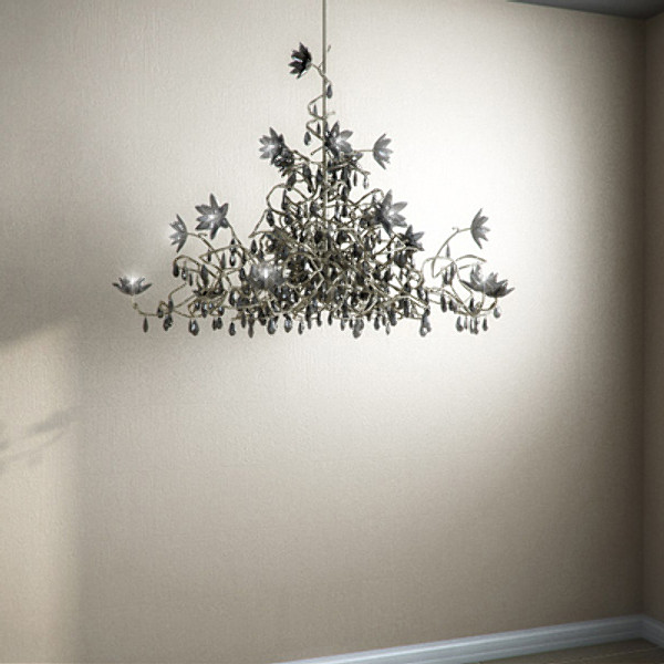 3ds max jewel chandelier hl15 black - Harco Loor Jewel Chandelier HL15 Black by RTEwork