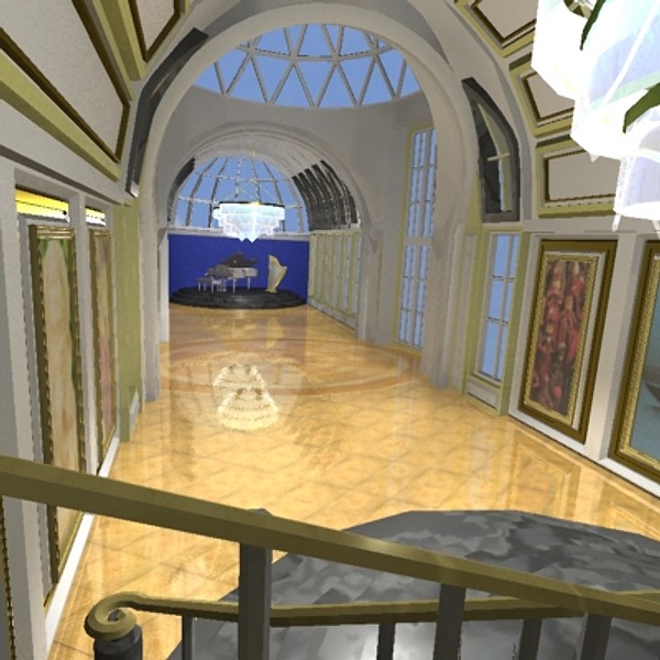 ballroom arches paintings max - Ballroom.zip by Mickey Models