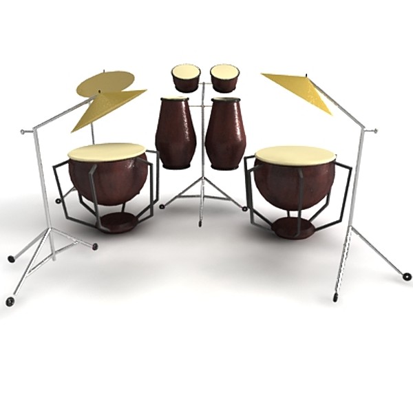 max drum set percussion - Drum Set - High Quality 3d product model by virtualciti