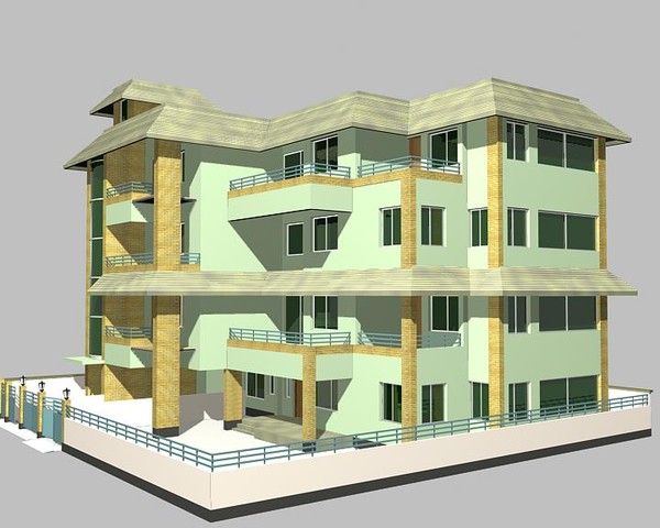 maya duplex building - Duplex Building_002 by sabah_au