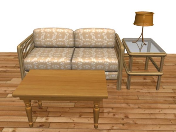 3dsmax wicker furniture - Wicker Furniture by valery2