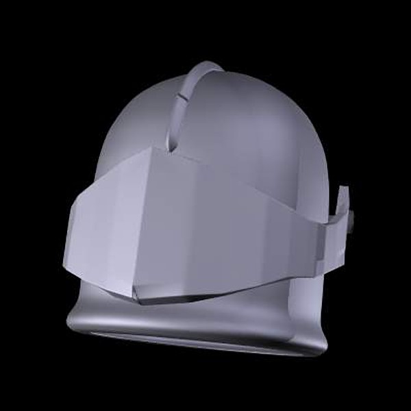 3d model of medieval clamshell close helmet - Medieval Clamshell Close Helmet by Ed Scott
