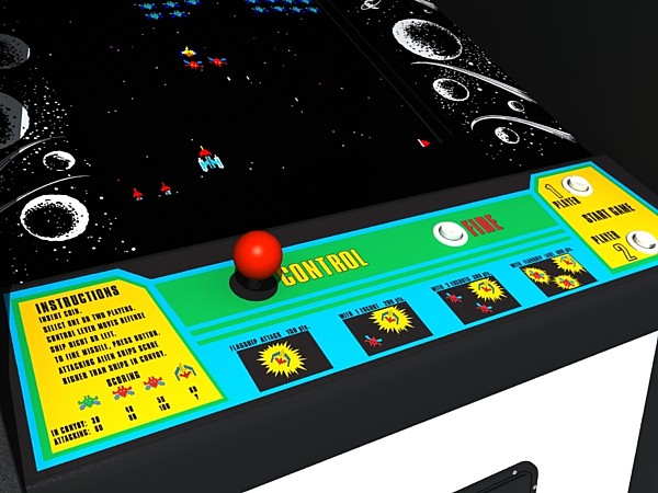 3ds max galaxian arcade - galaxian arcade by monkeyodoom