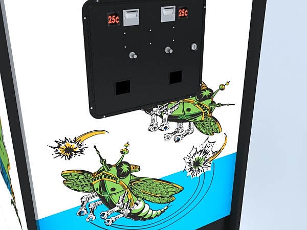 3ds max galaxian arcade - galaxian arcade by monkeyodoom