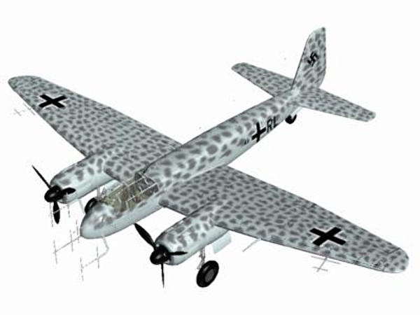 3dsmax junkers nightfighter ju88g - Junkers Ju88G Nightfighter by pbratt
