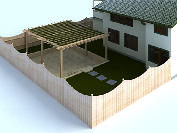 house modeled 3d max - Suburban House (*.3ds, *max) by entech