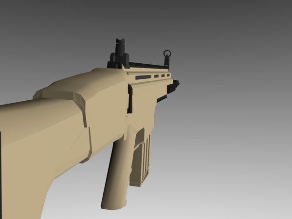 3d fn scar h - FN-SCAR-H Model by ChrisStolze