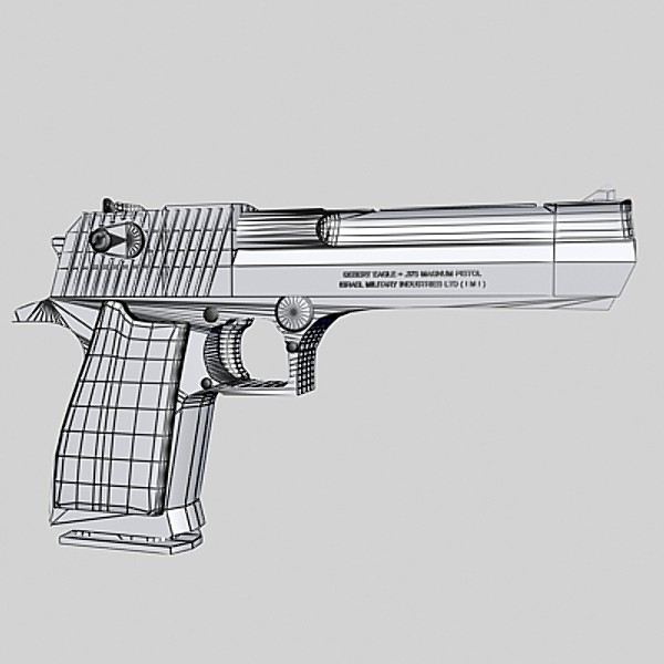 3ds max desert eagle pistol - Desert eagle by Sandu_Bublic